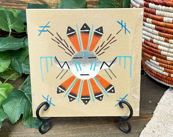 Navajo Sand Painting  & Stand