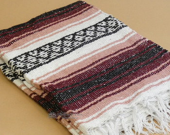 Traditional Woven Mexican Falsa Blanket