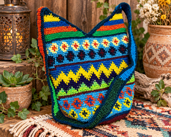 Crocheted Guatemalan Hippie Purse