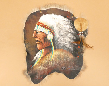 Southwestern Painted Rabbit Hide - Indian Chief