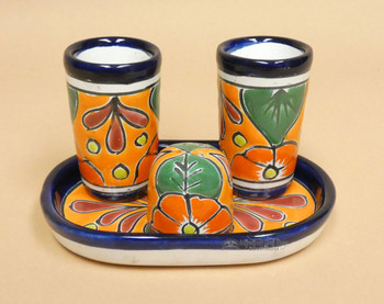 Classic Talavera Tequila Set