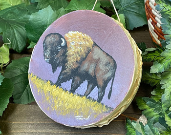 Tarahumara Painted Drum -Buffalo