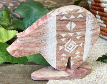 Navajo Alabaster Carving -Bear