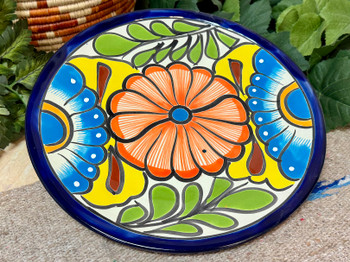 Hand Painted Talavera Pottery Plate