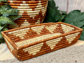 Western Handwoven Palm Basket