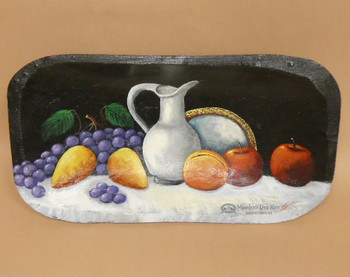 Hand Painted Bowl - Fruit & Vase