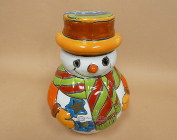 Talavera Snowman Luminary