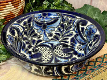 Large Hand Painted Talavera Bowl