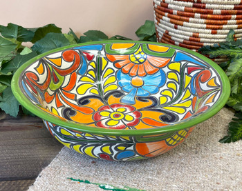 Large Hand Painted Talavera Bowl