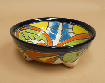 Hand Painted Talavera Footed Bowl