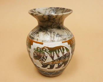 Navajo Horse Hair Pottery Vase