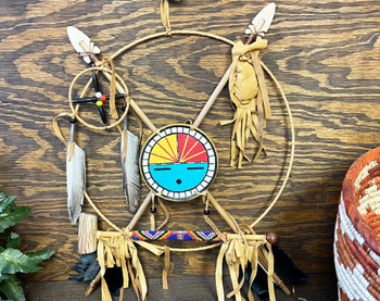 Navajo Crossed Arrow Medicine Wheel -Sunface