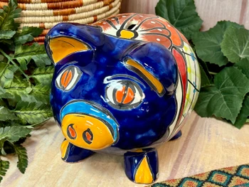 Hand Painted Talavera Piggy Bank
