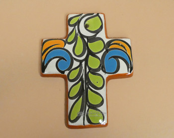 Hand Painted Talavera Wall Cross