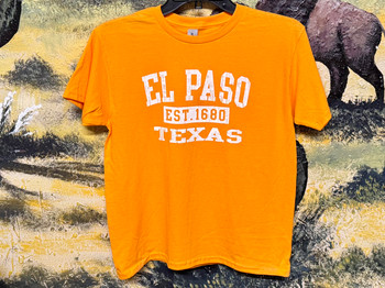 Premium Kids Size El Paso T Shirt -Orange
