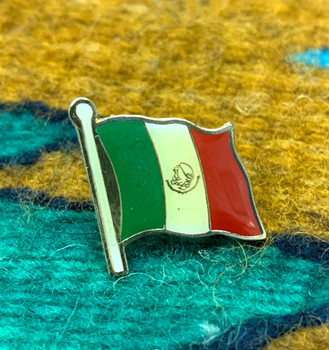 Mexico Flag Hat Pin / Lapel Pin