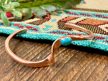 Navajo Indian Twisted Copper Cuff Bracelet