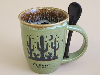 Cactus Drip Edge El Paso, TX Spoon Mug