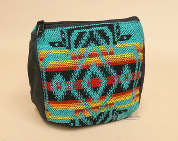 Woven Southwest Coin Purse -Teal