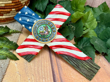 Rustic Cross -Army & USA Flag Rustic Cross -Army & USA Flag