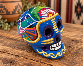 Mexican Ceramic Day of the Dead Skull