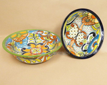 Large Hand Painted Talavera Bowl Assorted