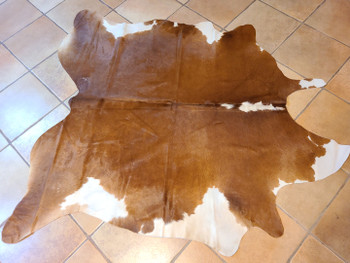 Natural Hereford Cow Hide Rug