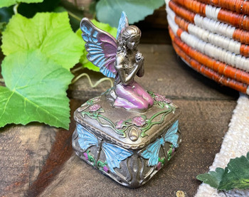 Rustic Bronze Dragon Fly Jewelry Box