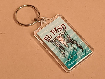 El Paso Key Chain -Steer Skull