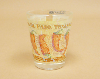 El Paso Chili Art Shot Glass