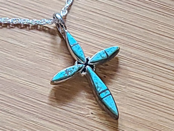 Native American Silver Cross Necklace