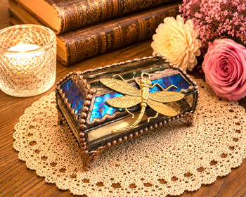 Stained Glass Jewelry Box
