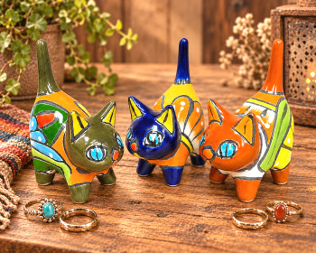 Hand Painted Cat Ring Holder