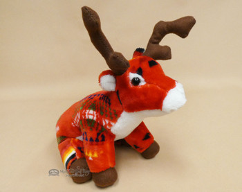 Western Stuffed Reindeer -Red