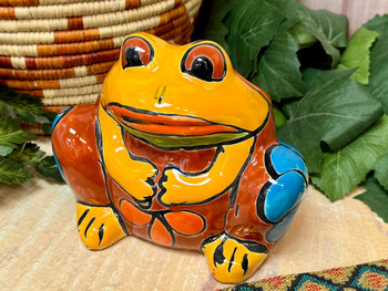 Mexican Talavera Frog Planter