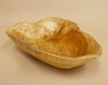 Hand Carved Wooden Root Bowl