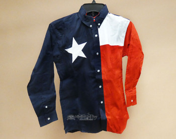Texas Flag Button Up Dress Shirt