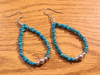 Native American Natural Bead Earrings