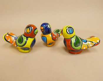 Assorted Hand Painted Talavera Sitting Birds
