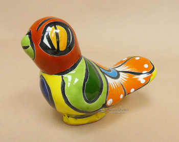 Southwestern Talavera Sitting Bird 5"