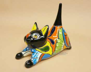 Mexican Hand Painted Talavera Cat Bank