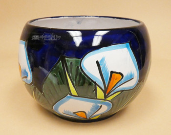 Mexican Talavera Round Pot