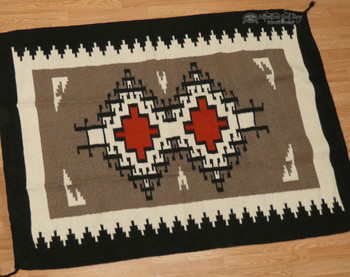 Southwestern Handwoven Wool Rug 4'x6'