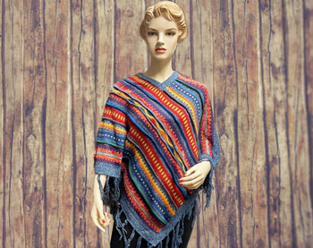 Luxurious Knitted Alpaca Poncho