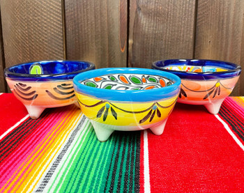 Assorted Hand Painted Talavera Footed Bowl