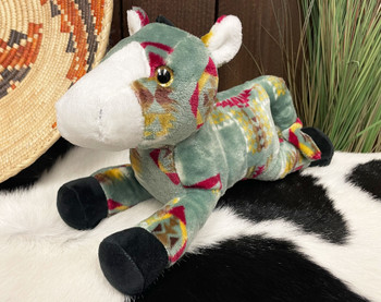 Western Lying Horse Stuffed Animal -Jade