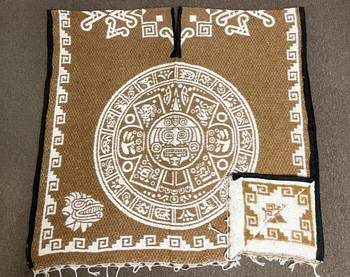 Blanket Poncho -Mayan Calendar Camel