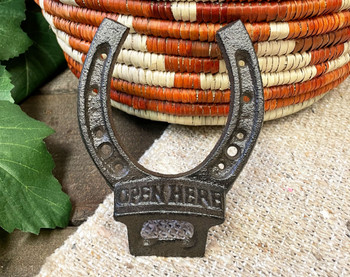 Rustic Metal Bottle Opener -Horseshoe