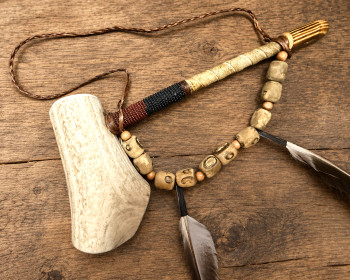 Navajo Antler Peace Pipe