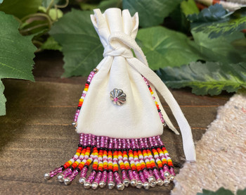 Navajo Beaded Medicine Bag